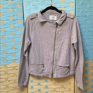 Woman’s  "HI LINE" Cotton Moto Jacket. Trendy Fitted